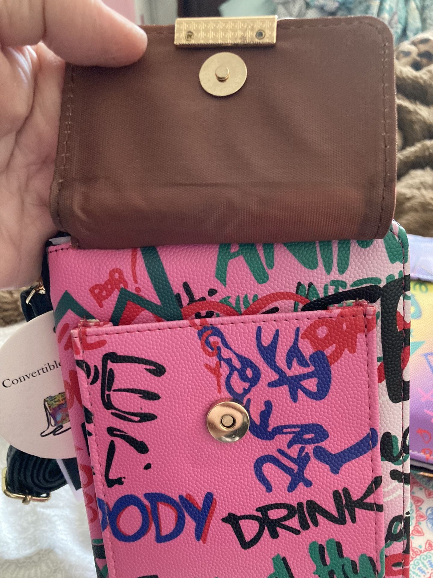Graffiti Wristlet /Crossbody