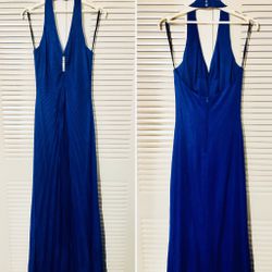 Royal Blue Sparkly Evening Dress & Shawl  Thumbnail