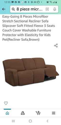 Microfiber Stretch Sofa And Loveseat Covers Thumbnail