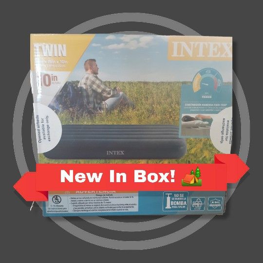 NIB INTEX Dura-Beam Standard TWIN Camping Mattress