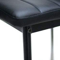4 Black Dining Chairs Sleek Design Thumbnail