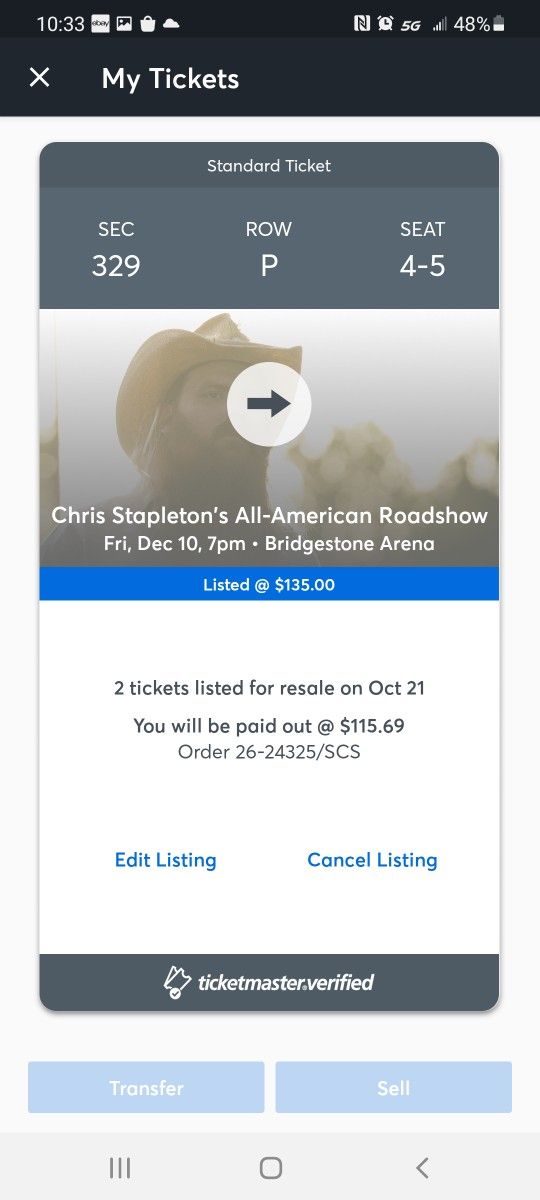 Christ Stapleton Nashville Dec 10