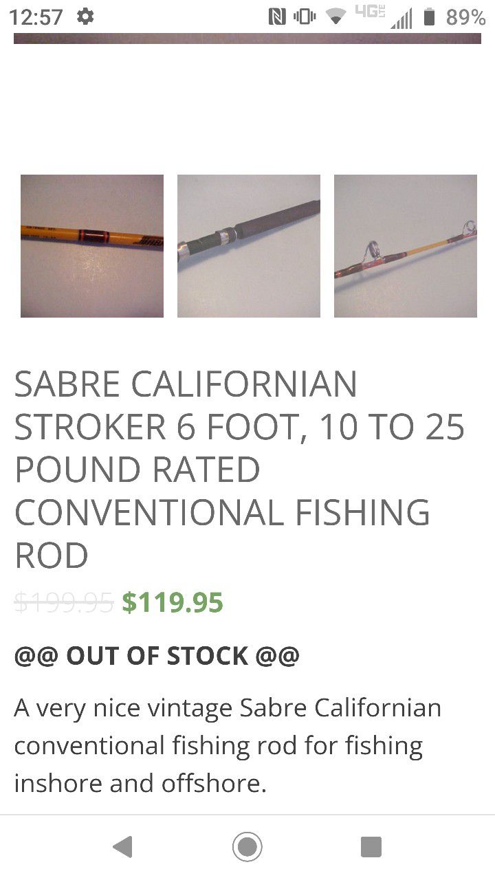 Californian Sabre Fishing Pole