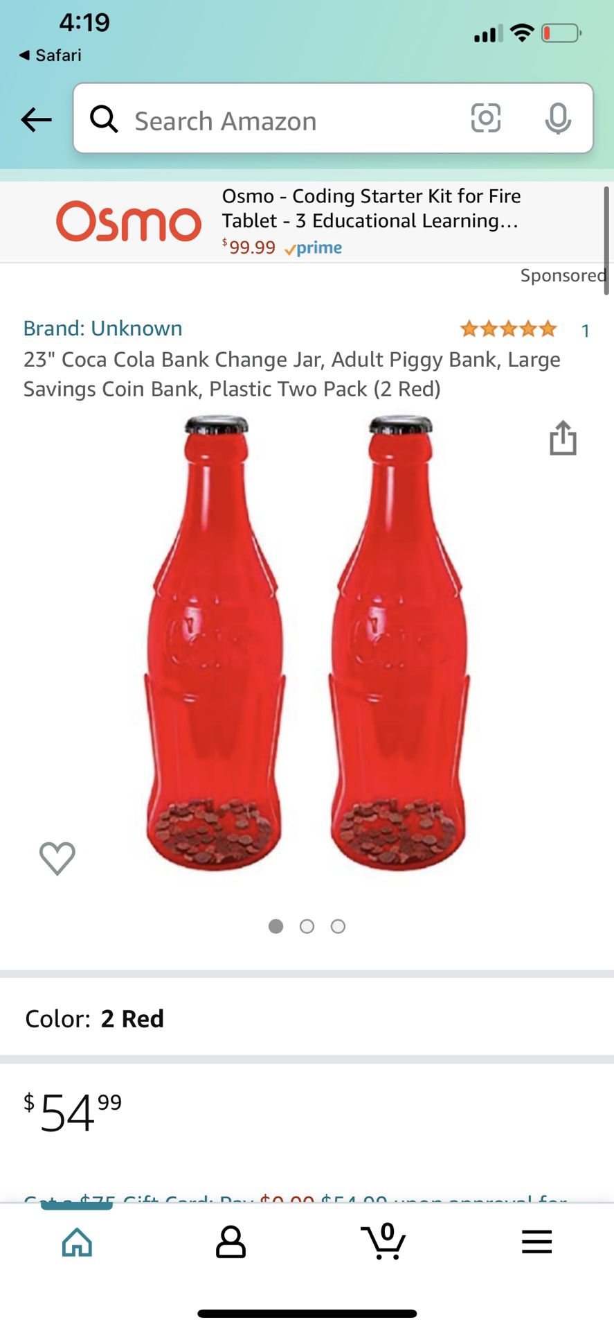 Coke-Cola Coin Bank (2) 