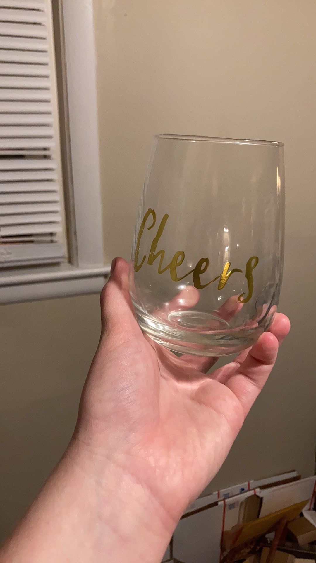 Cheers Stemless Wine Glasses