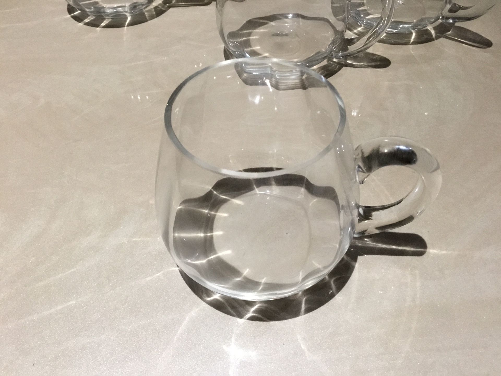 Glass cups set of 6