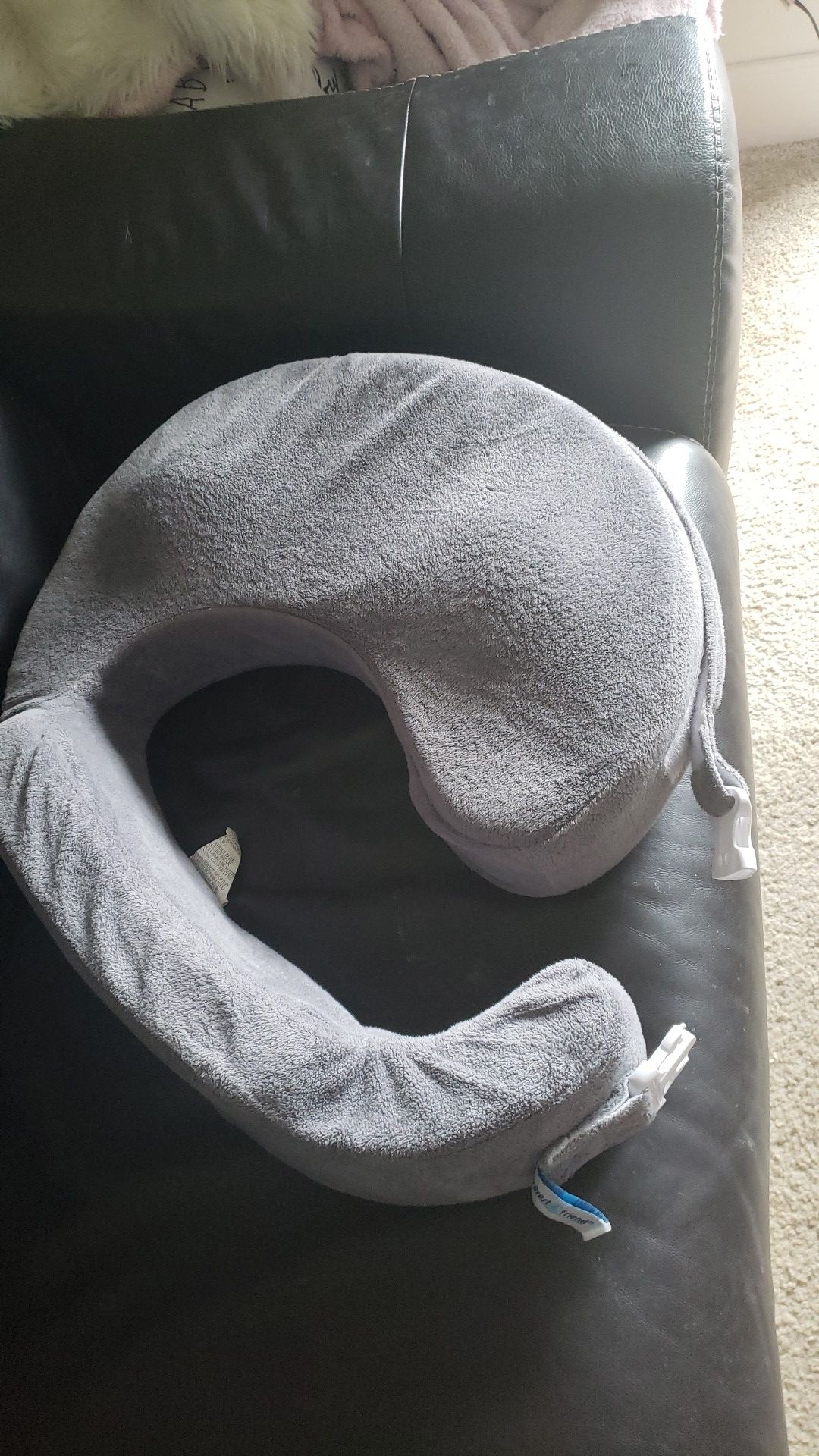 My Brest Friend Deluxe Nursing Pillow for Comfortable Posture, Evening Grey