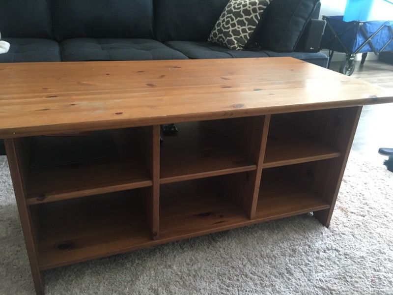 Ikea Leksvik Coffee Table, Ikea Wooden Coffee Table With Storage