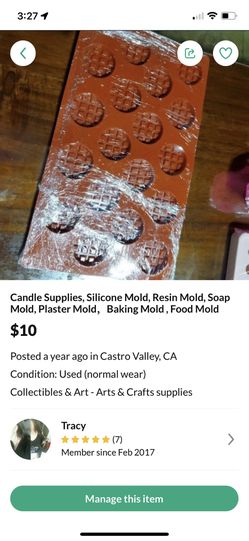 Candle Supplies, Silicone Mold, Resin Mold, Soap Mold, Plaster Mold，Baking Mold , Food Mold Thumbnail