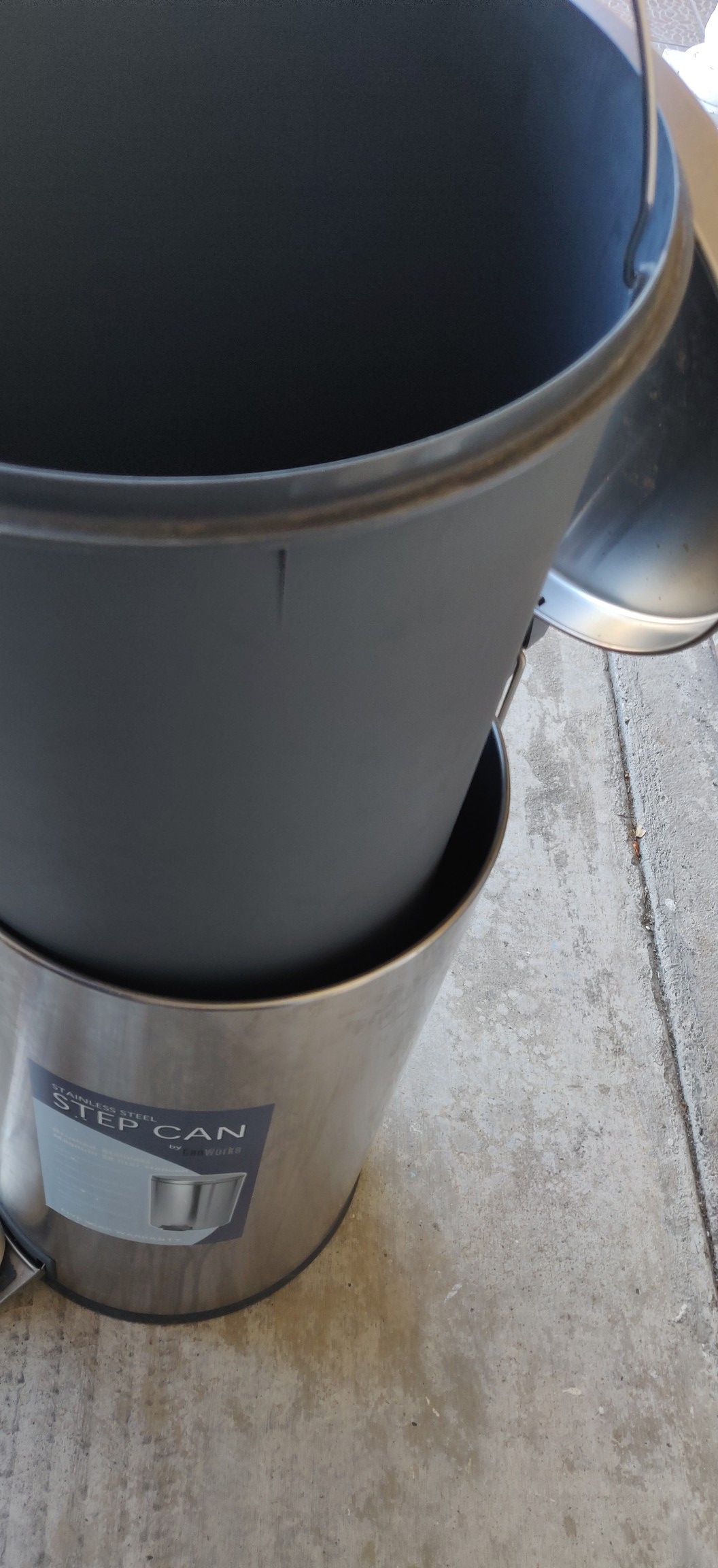 Canister Stainless Steel Trashcan