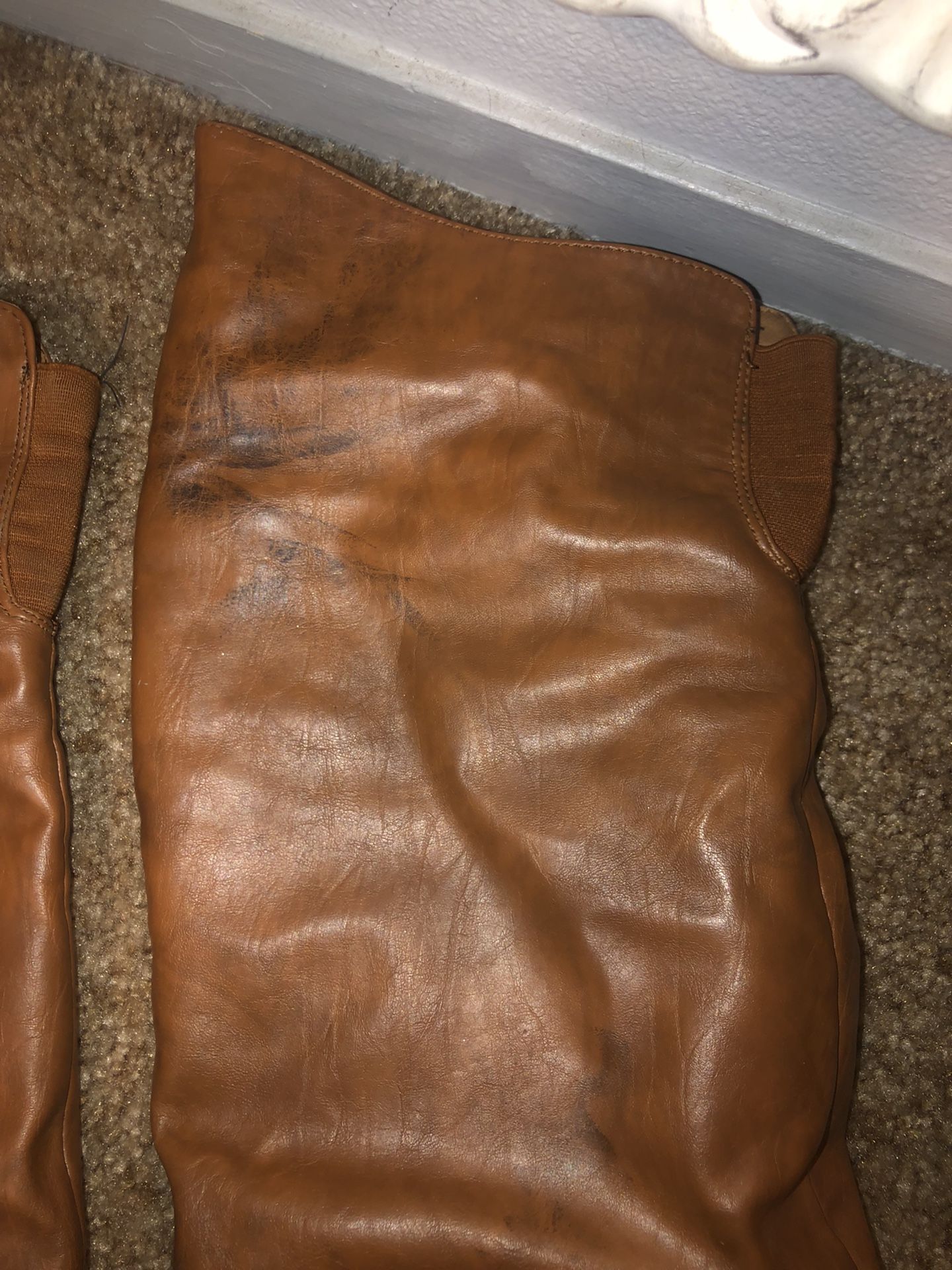 Brown Thigh High Boots - Size 7 1/2 - CHEAP!!!