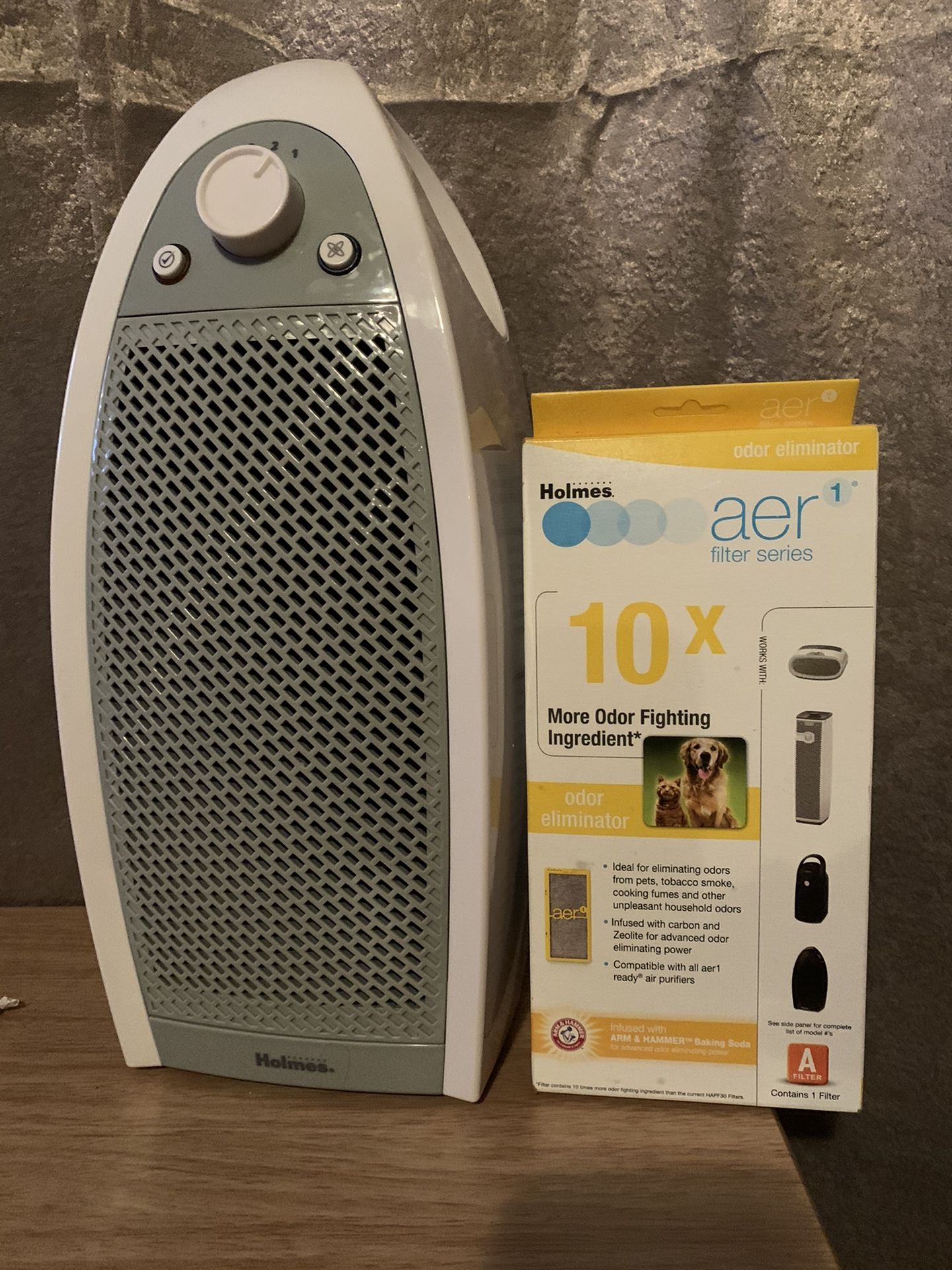 Holmes HAP9412W HEPA-Mini Tower Air Cleaner Purifier Filtration System & Filter