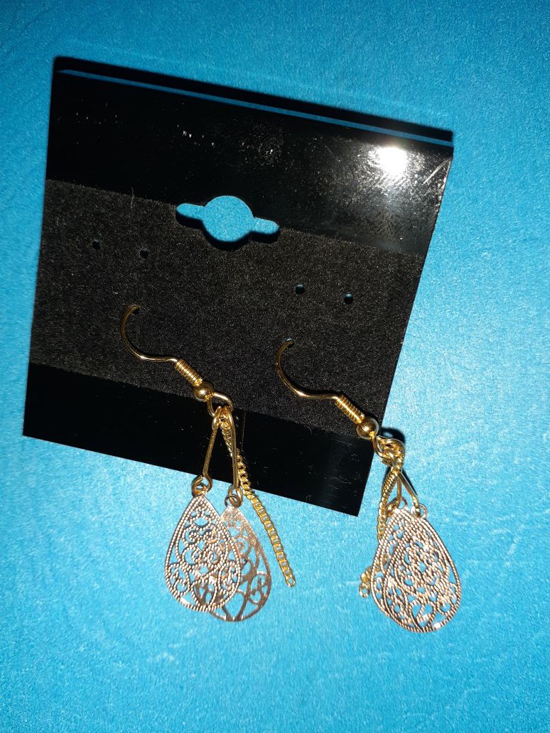 Rose Gold Stainless Steel Earrings