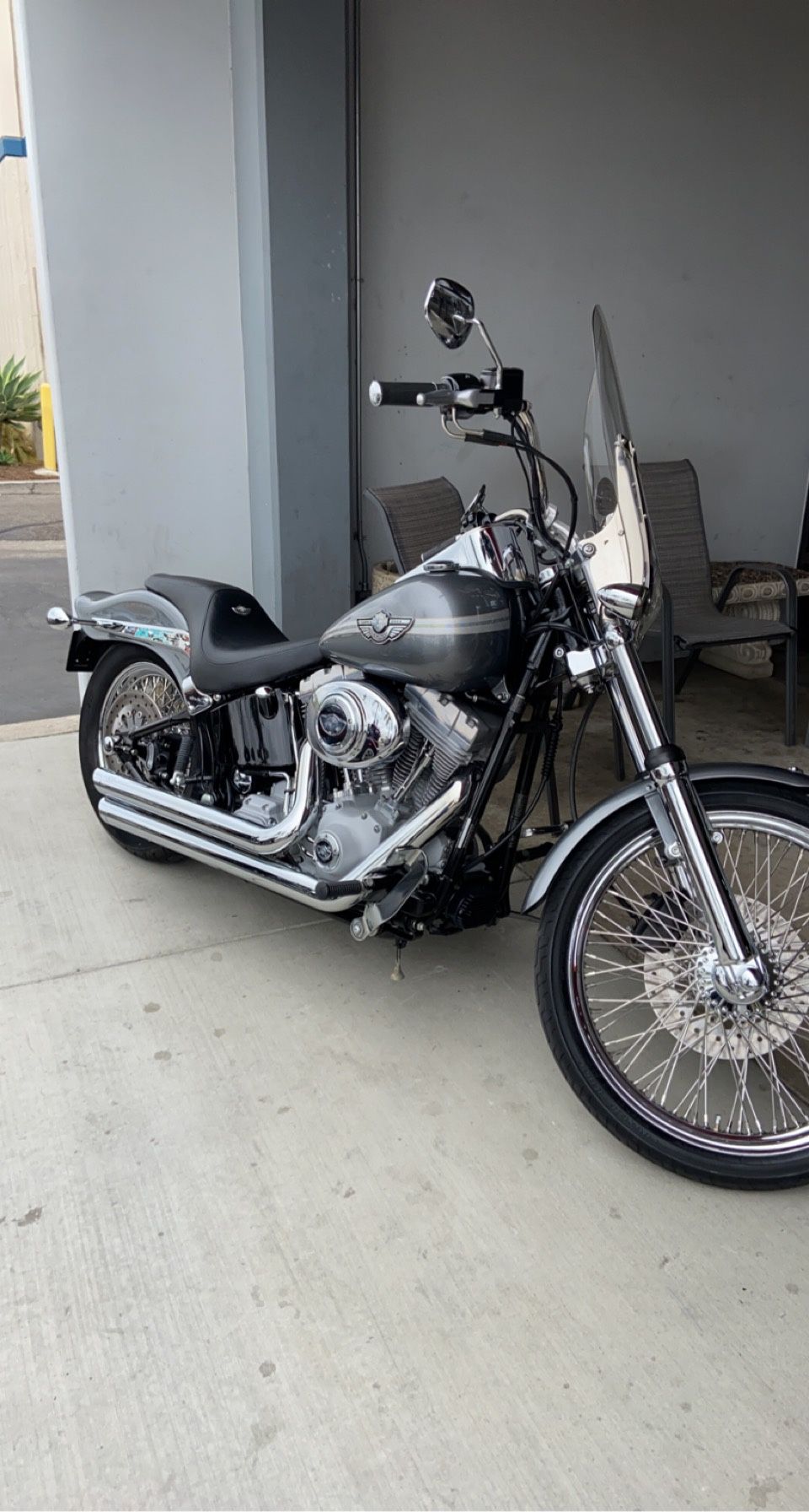 Harley Davidson, Soft Tail Fxts, Grey, 1400cc