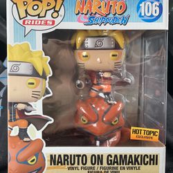 Naruto on Gamakichi HT Funko Pop Thumbnail