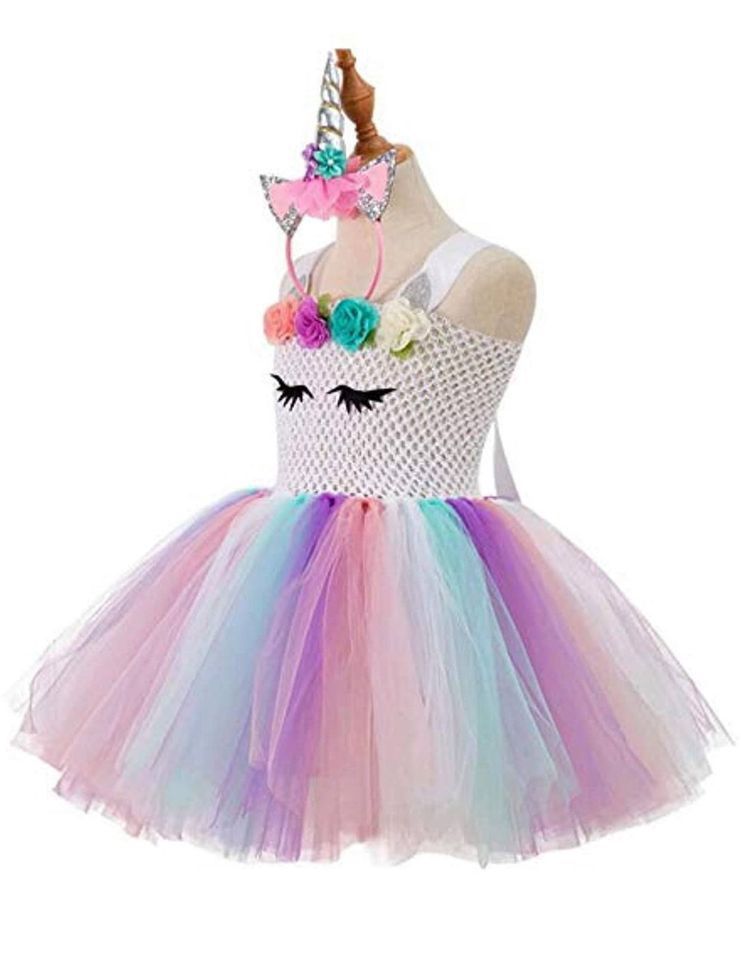 Unicorn Dress (4-6 yrs) New