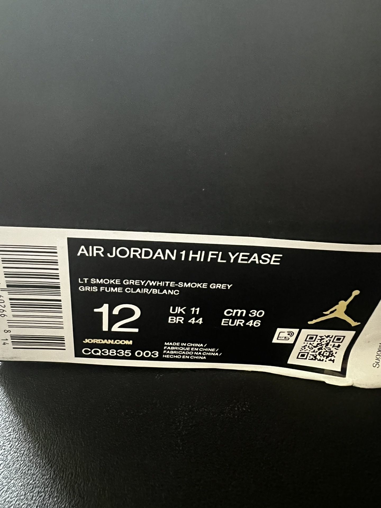 Jordan 1 Fly Ease Smoke Grey 
