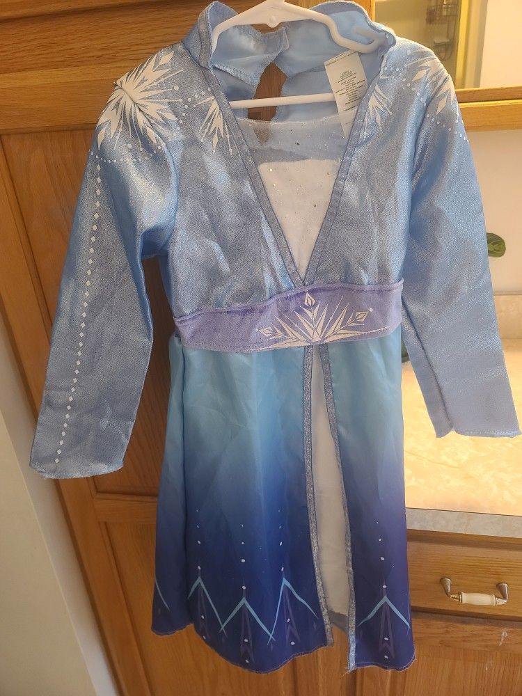 Dress-up Elsa Dress/costume Fits Sizes 4-6X