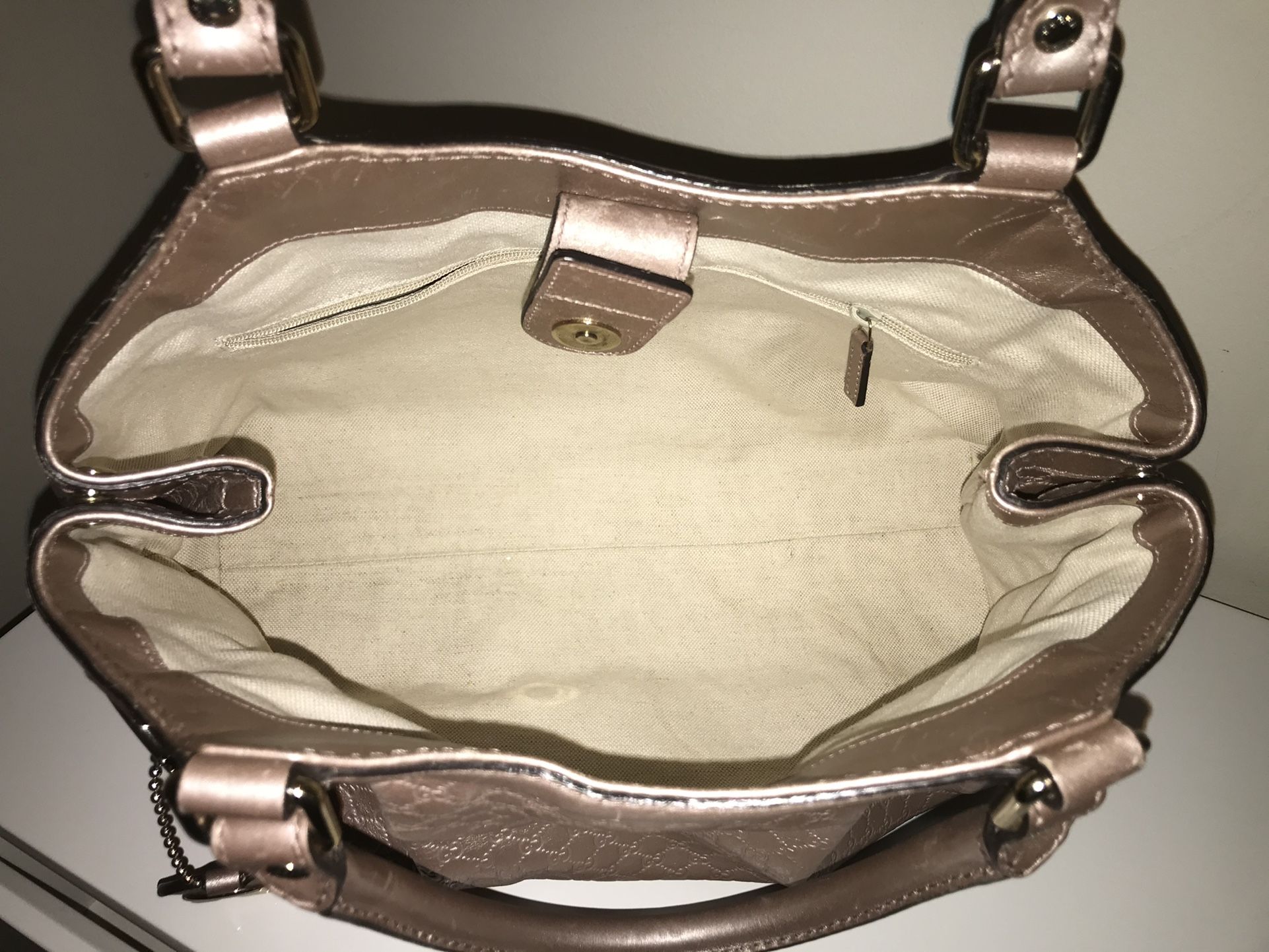 Authentic Gucci Sukey Rose Gold Tote Bag Like New