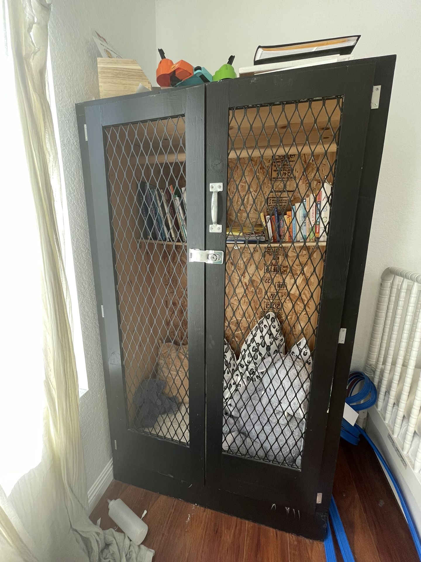Vintage storage locker armoire Shabby Chic