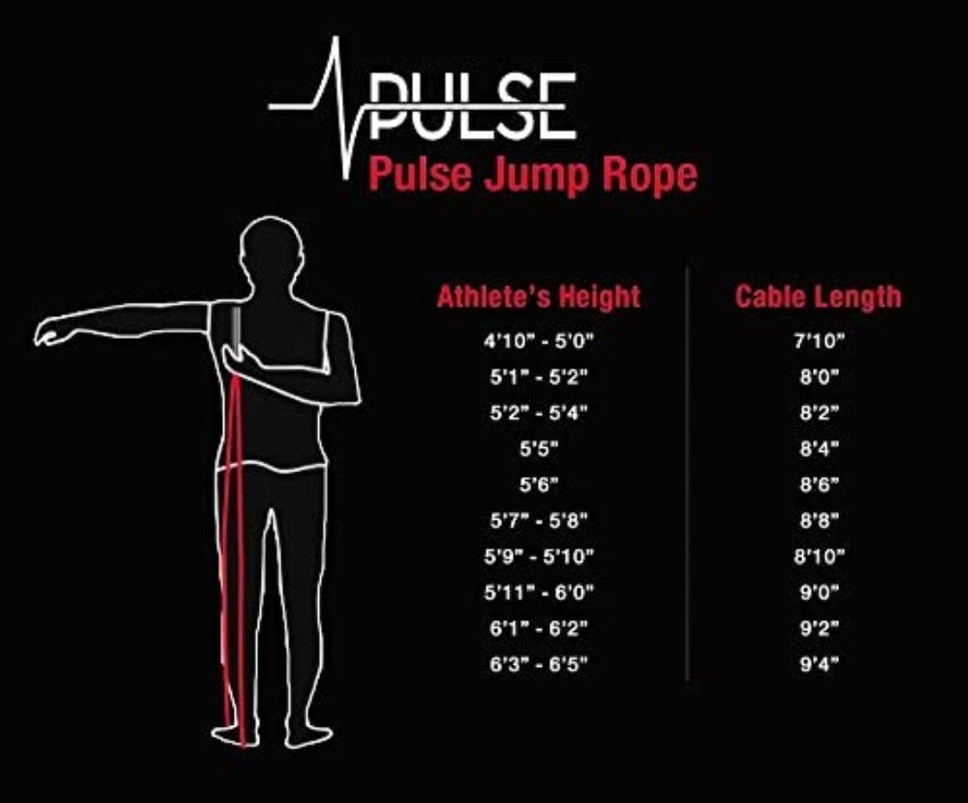 Weighted Jump Rope by Pulse with (1LB) Memory Foam Handles and Thick Speed Cable - For fitness workouts at home, cardio, boxing and MMA , crossfit