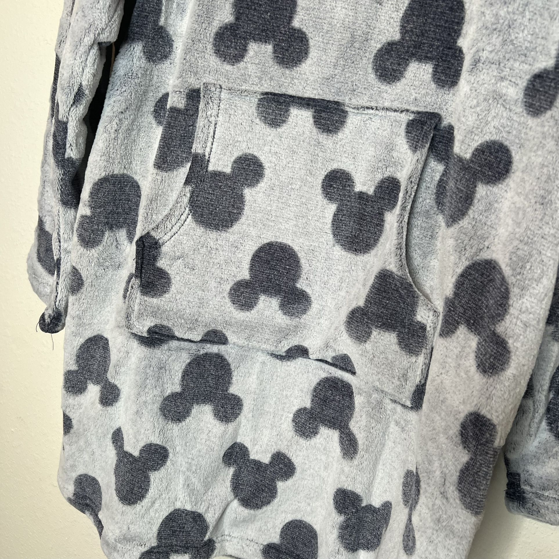 New Disney Mickey Mouse Ladies' Dark Blue Robe Fleece Lounge Hoodie