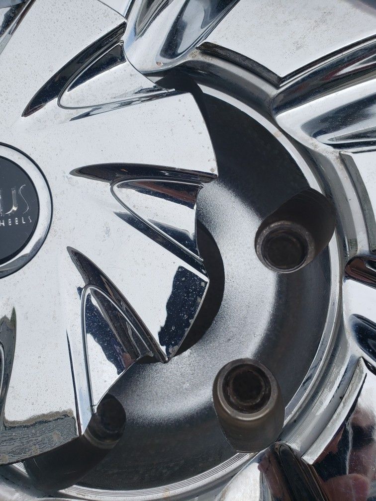 Status CHROME 24 Inch Alloy Wheels / Rims with Durun M626 Tires 295/35r24