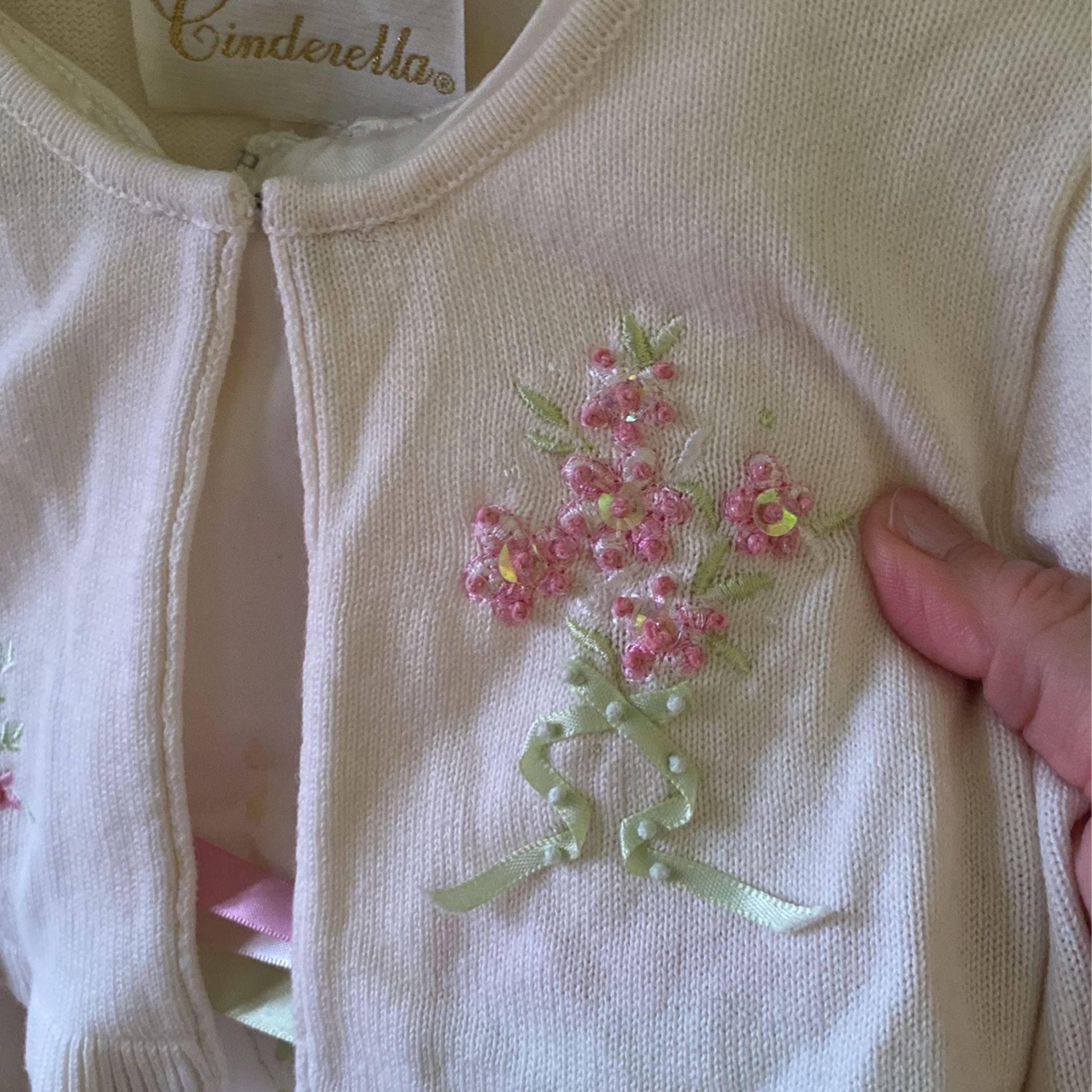 24months Cinderella Brand Embroidered Dress And Sweater Dress
