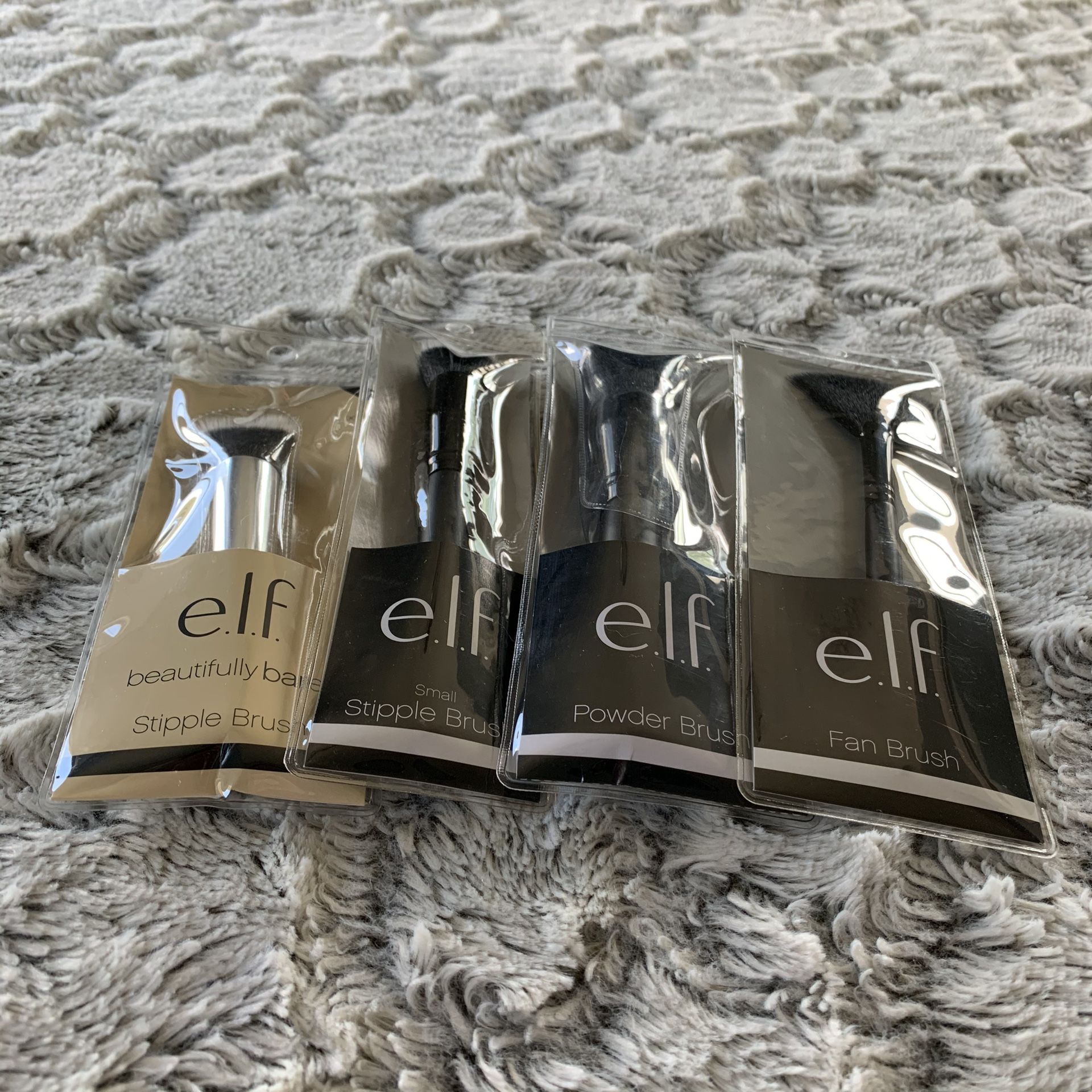 NIB e.l.f. 4pc Makeup Brushes Set A