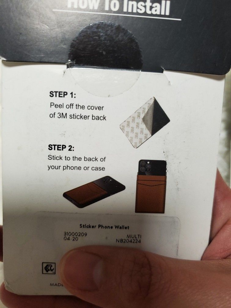 Phone Sticker Wallet/ Phone Wallet