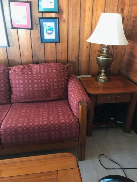 8 Piece Furniture Set That Is Real Mahogany Wood!! Built Great And Very Sturdy And Heavy!!