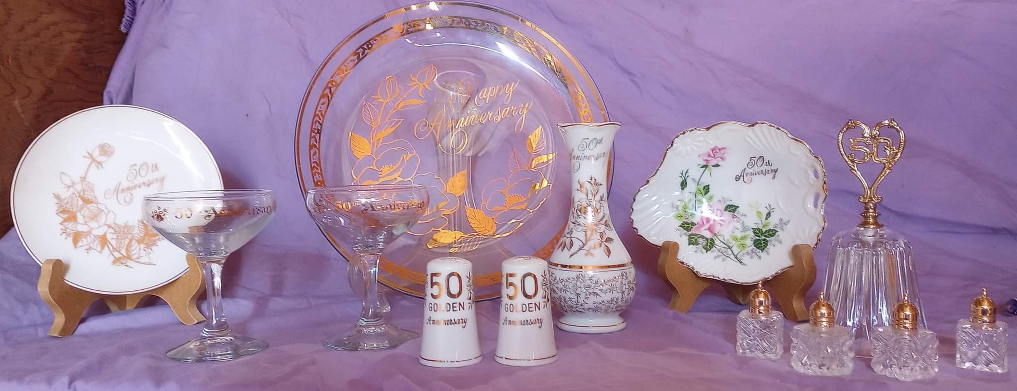 50th Anniversary Plate Set