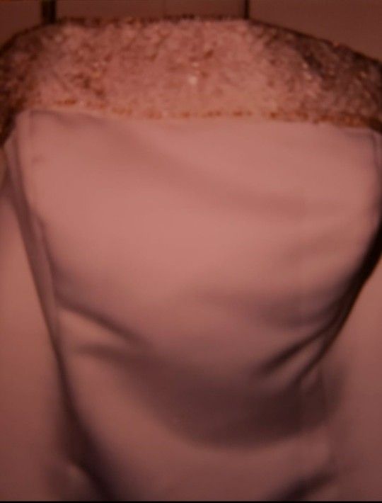 Gorgeous Beige And Gold Wedding Dress
