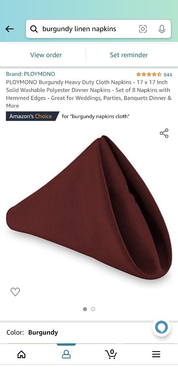 Burgundy Wedding Linens Napkins