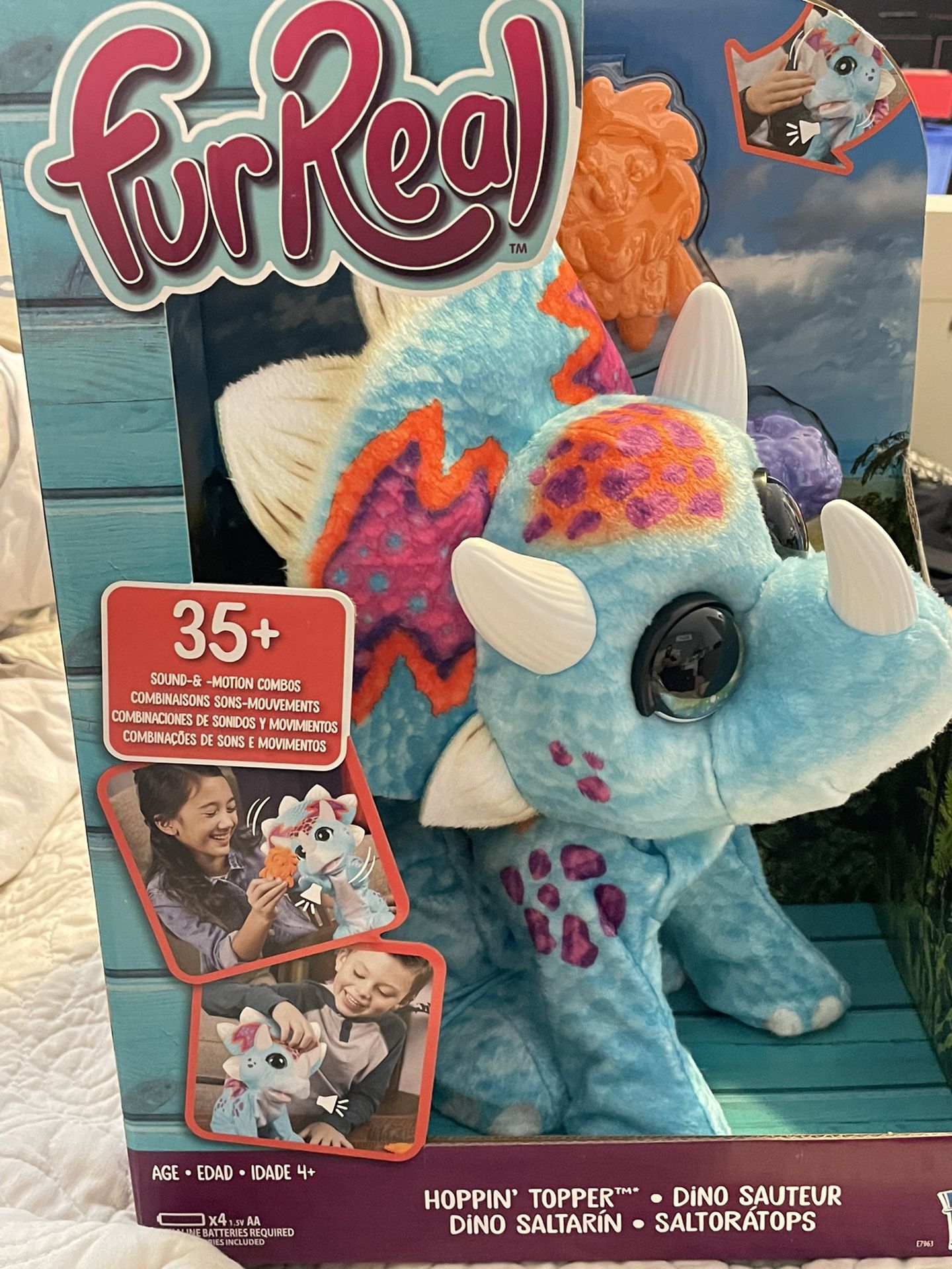 Furreal Friends Hoppin Topper Dino New Interactive  Electronic Toy pet 