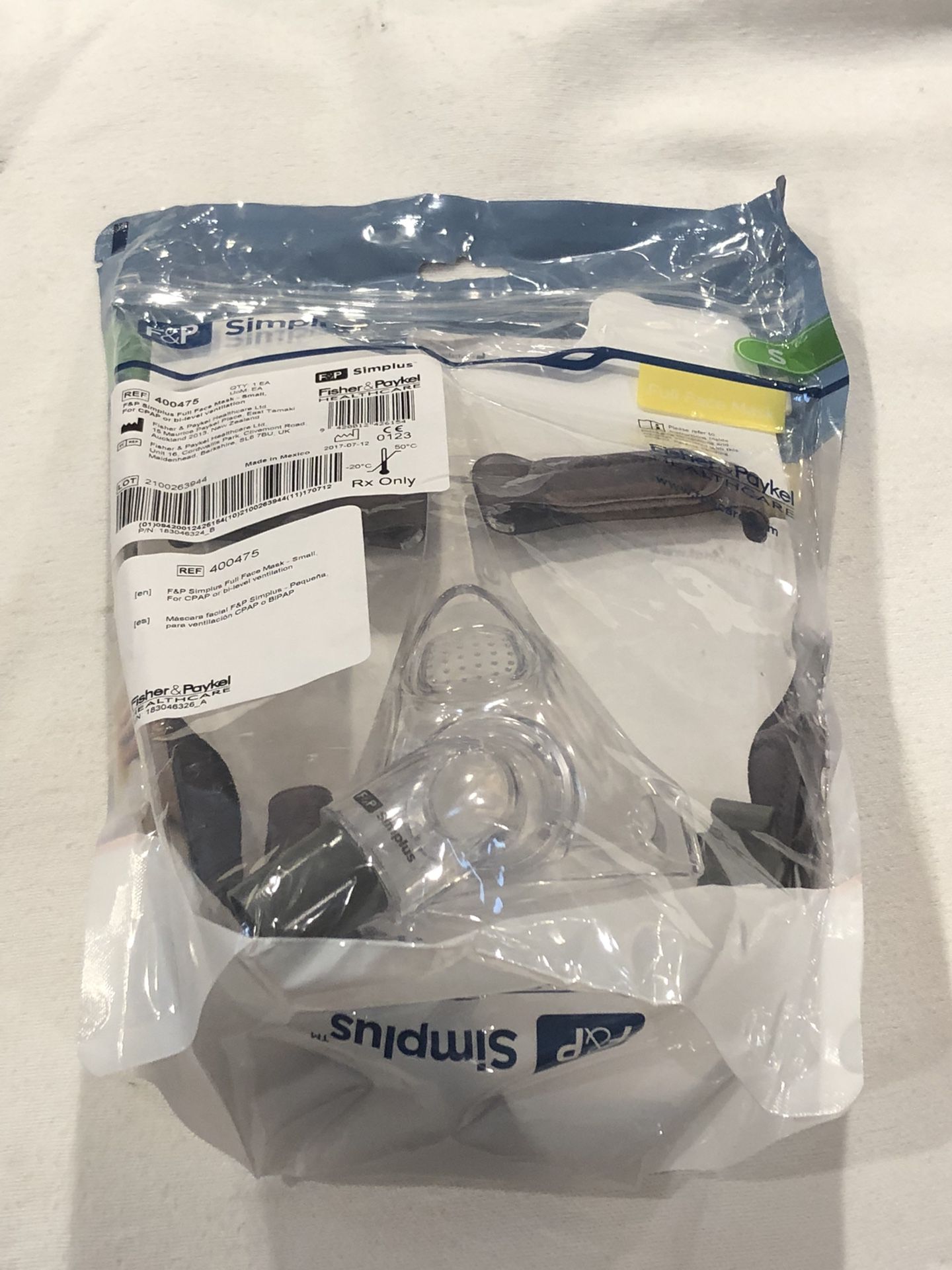 Fisher & Paykel 400475 Simplus Full Face CPAP Mask  Small