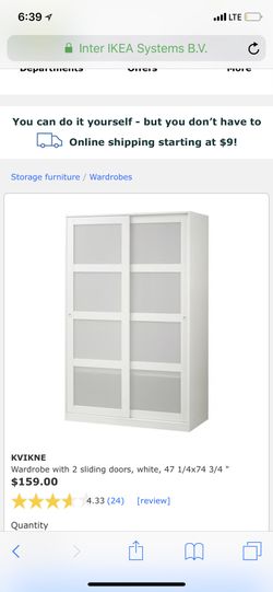 Kvikne Wardrobe With 2 Sliding Doors White 47 1 4x74 3 4 For In New York Ny Offerup Kvikne Wardrobe With 2 Sliding Doors, Kvikne Wardrobe With 2 Sliding Doors