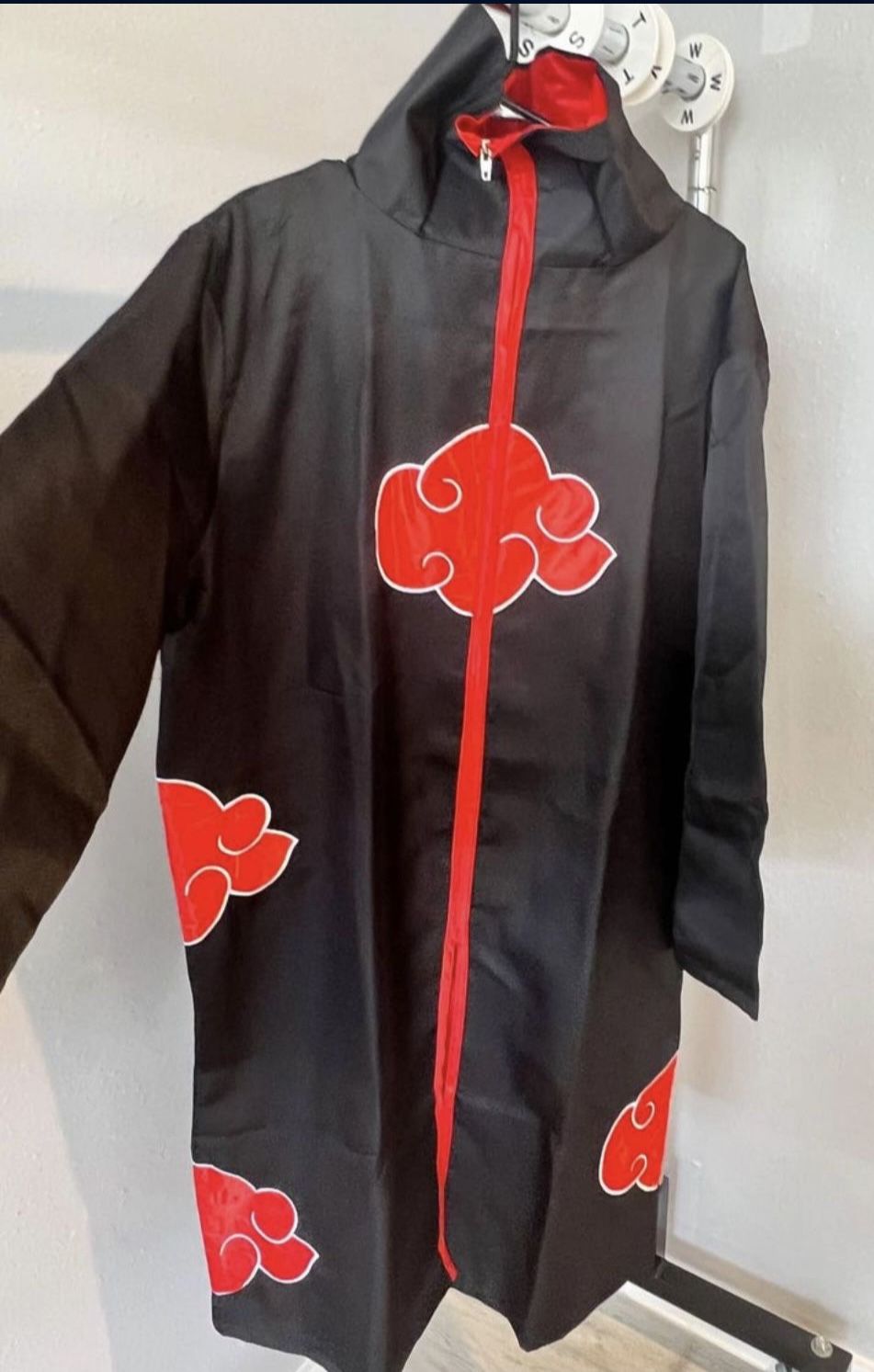 CHAOS MONKEY Anime Akatsuki Cloak Costume Long Robe Uchiha Itachi Halloween Uniform Cosplay for Adults and Kids