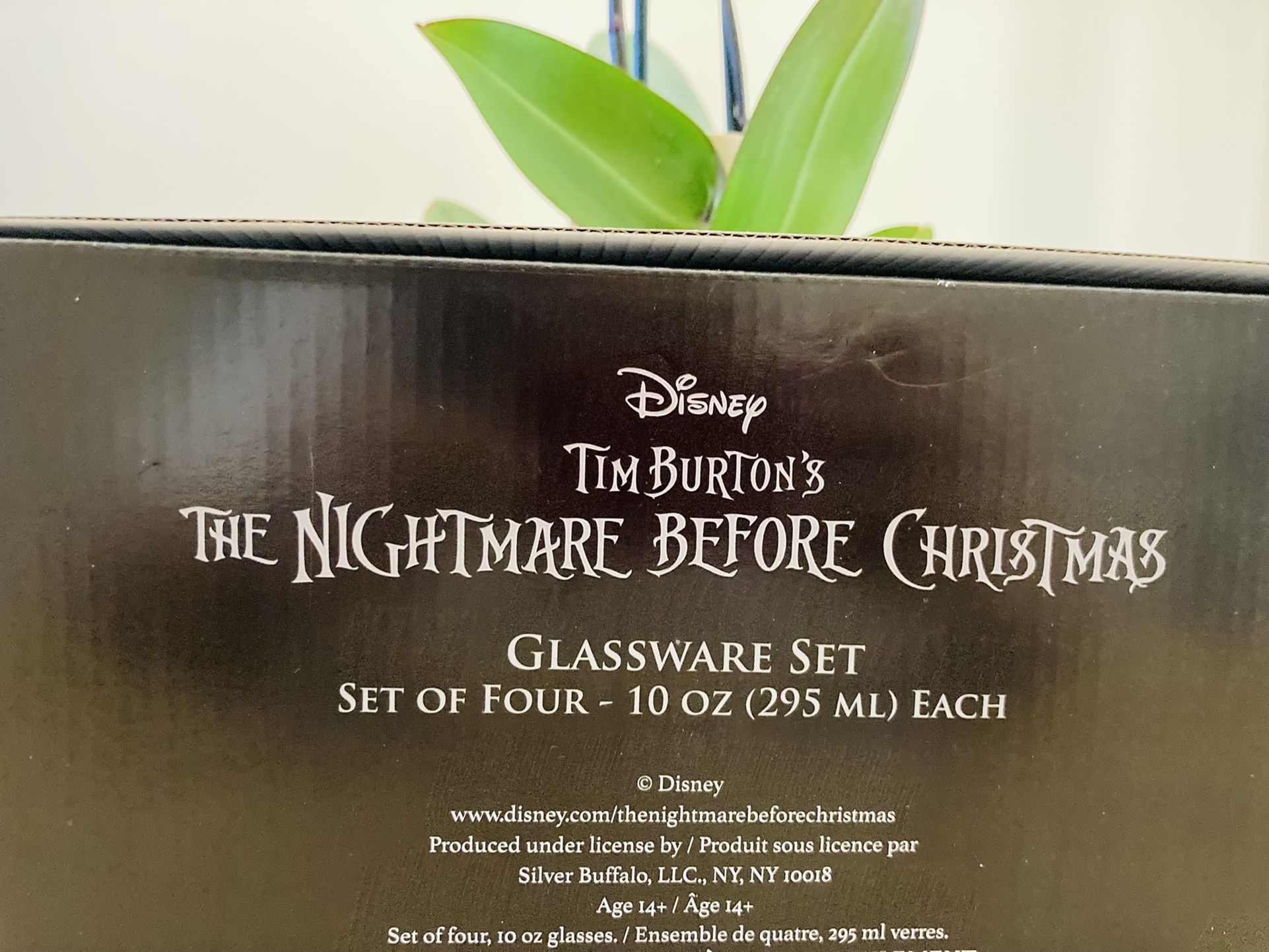 Disney The Nightmare Before Christmas Set of Four 10 oz glasses πππ