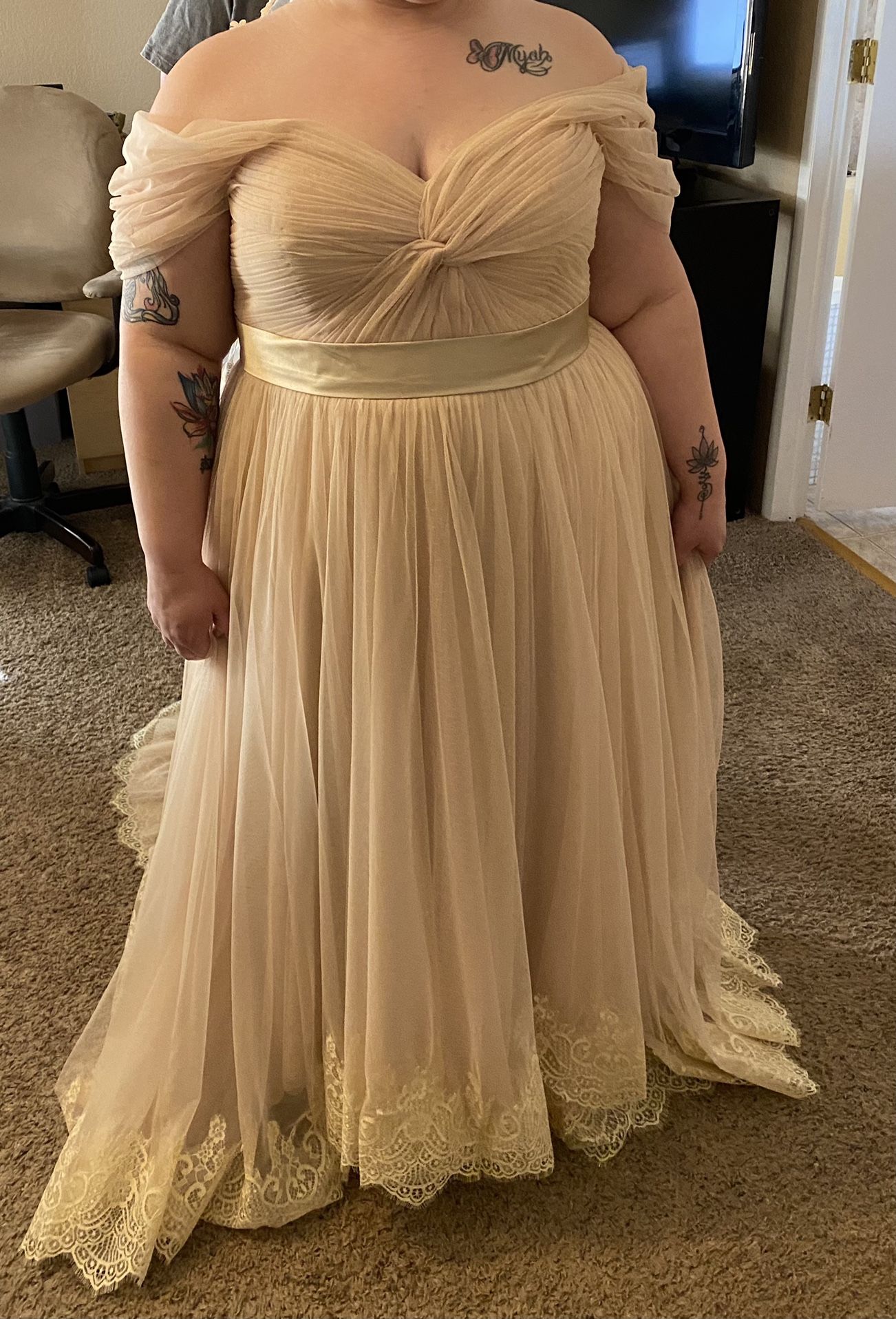 Champagne Wedding Gown