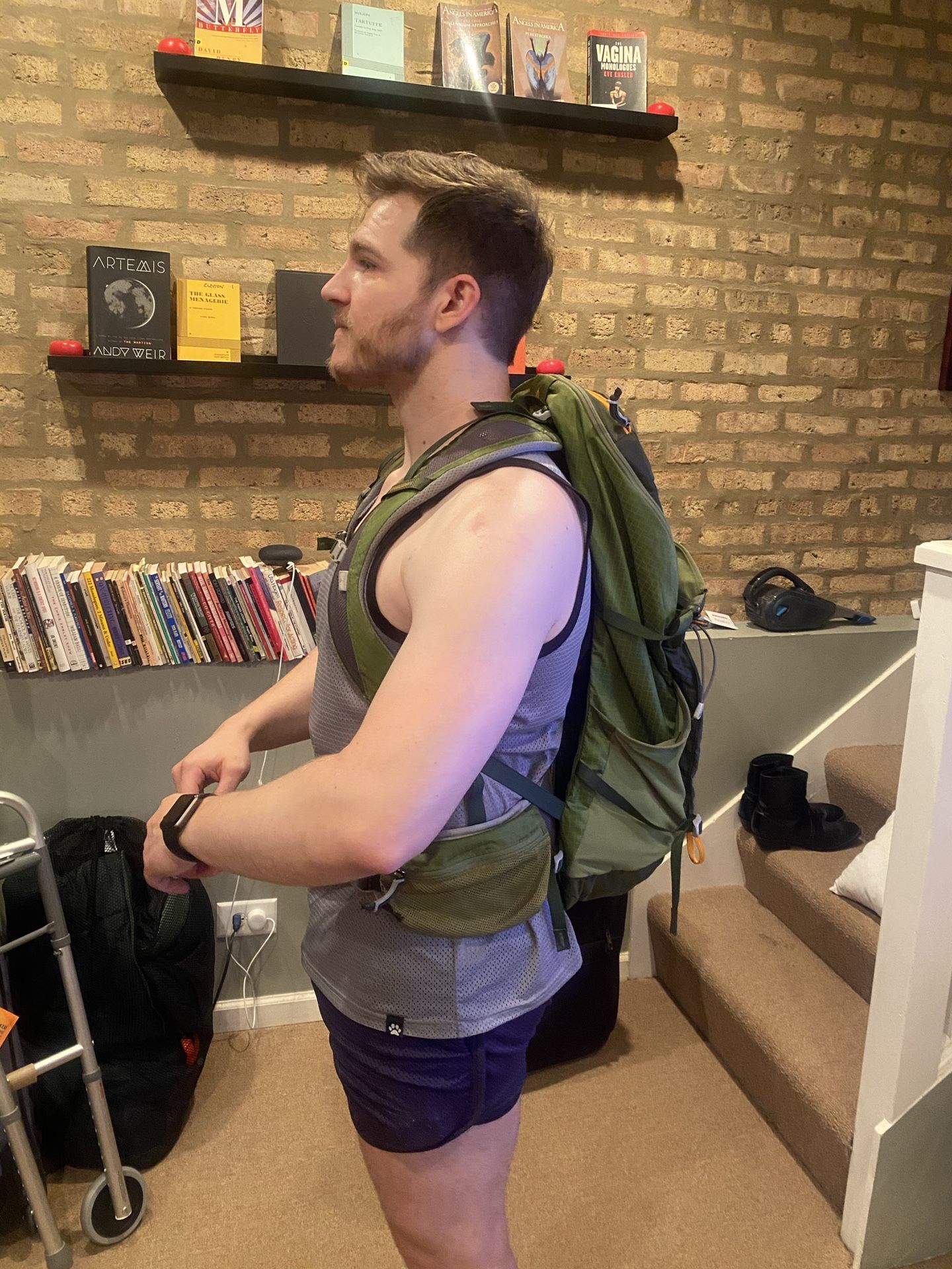 Gregory Hiking Backpack with Compatible Hydration Bladder