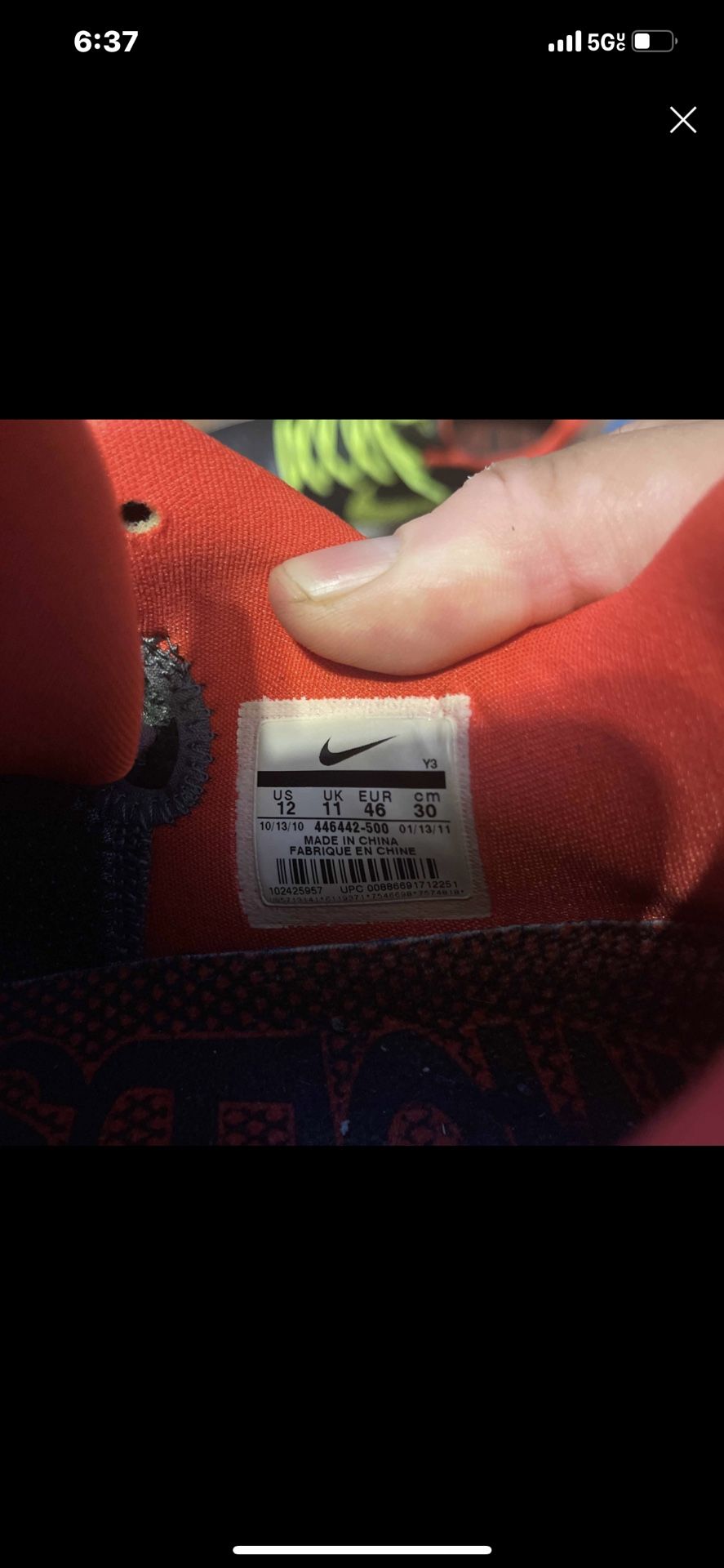 2011 Kobe 6 Supreme Chaos