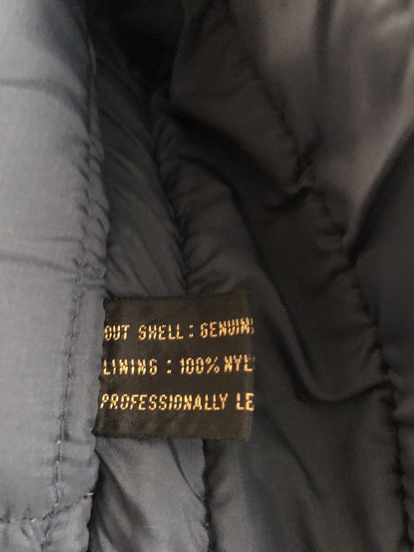 Field sheer genuine leather motorcycle jacket