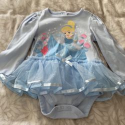 DISNEY’S Cinderella onesie bodysuit with tulle skirt  Thumbnail