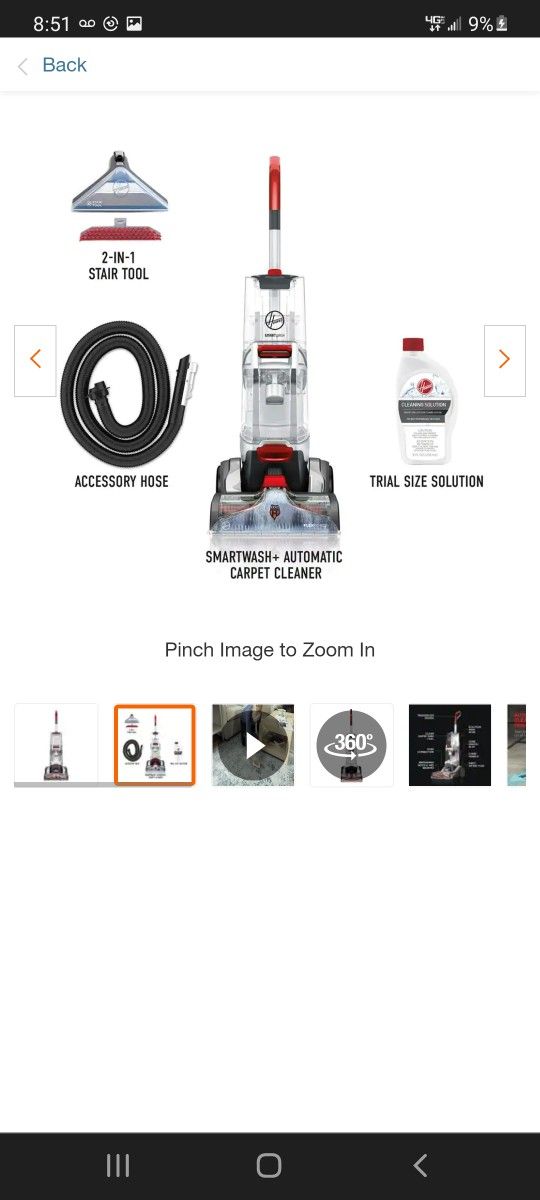 Hoover Smartwash Shampooer