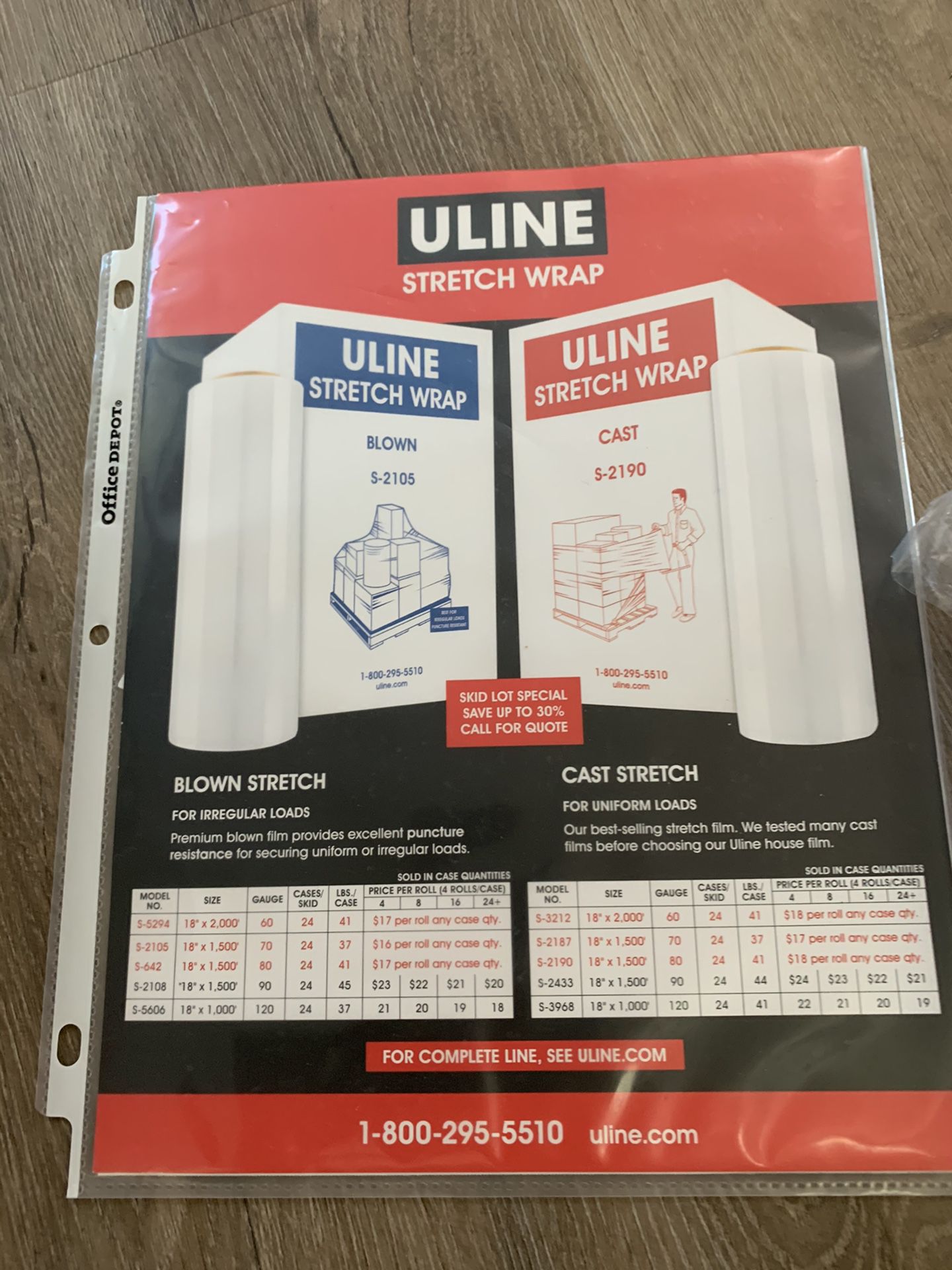ULine Clear Labels made for Metal shelving!