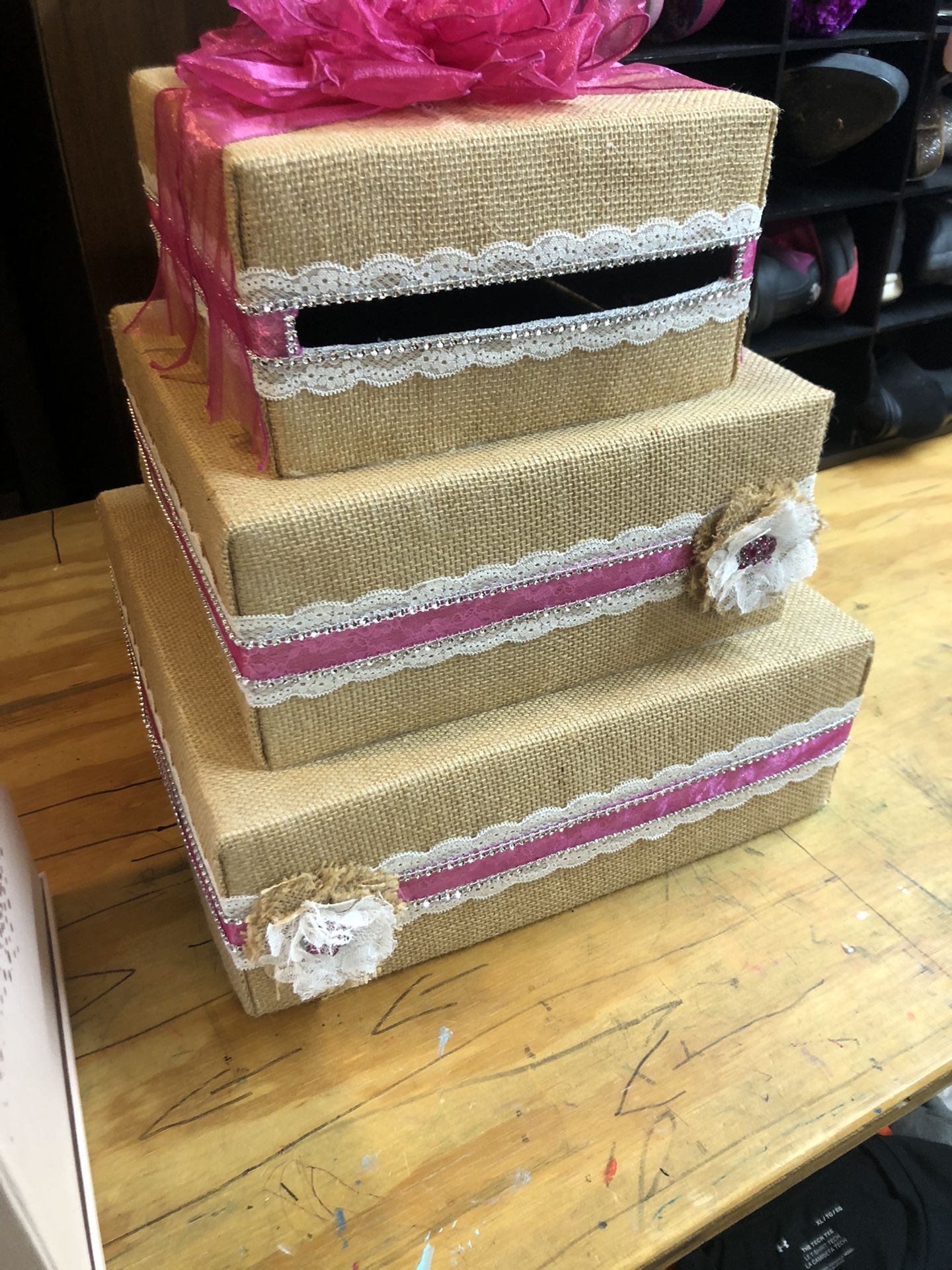 Box For Cards! Can Change Ribbon Colors Upon Request