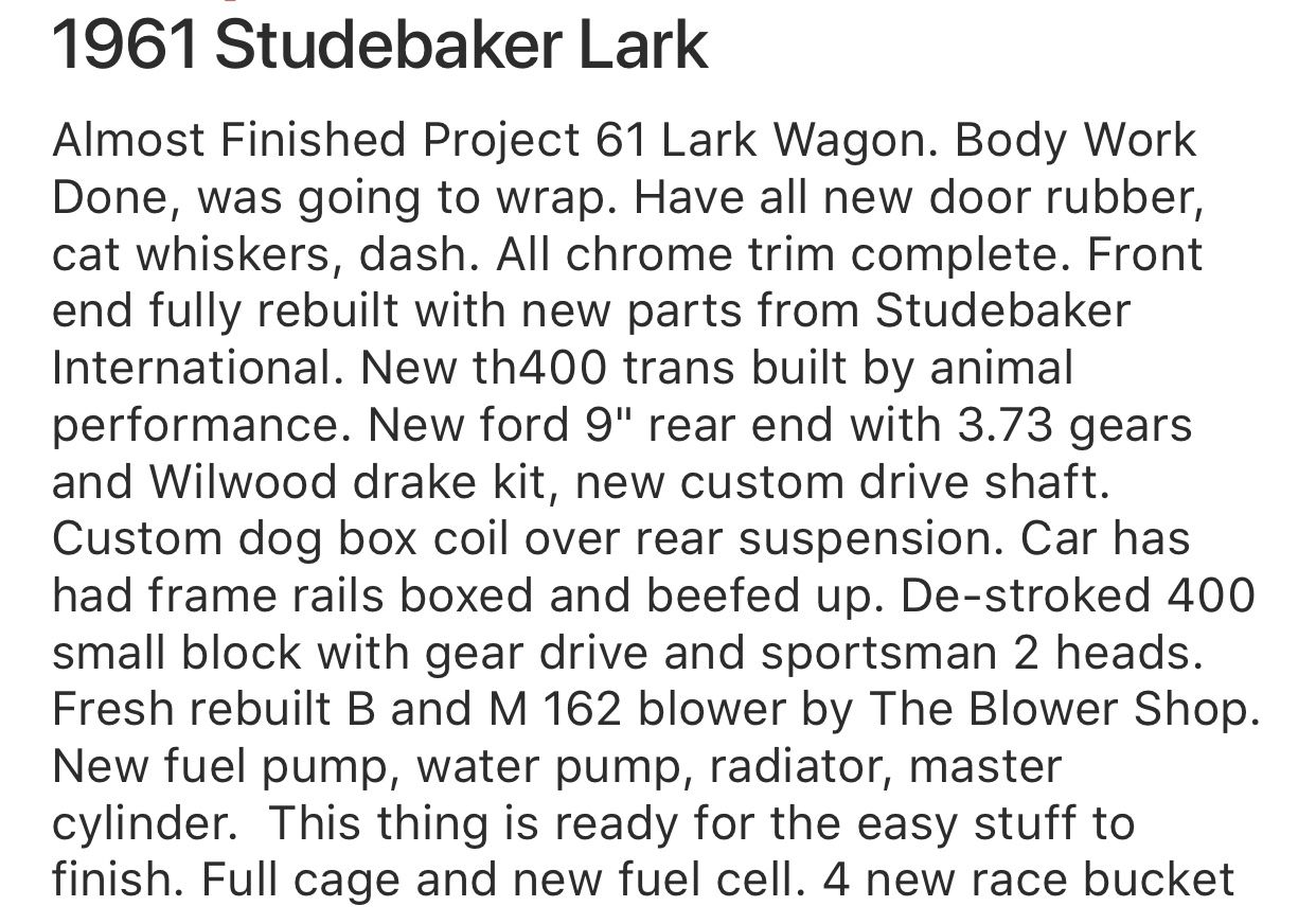 1961 Studebaker Lark Station Wagon