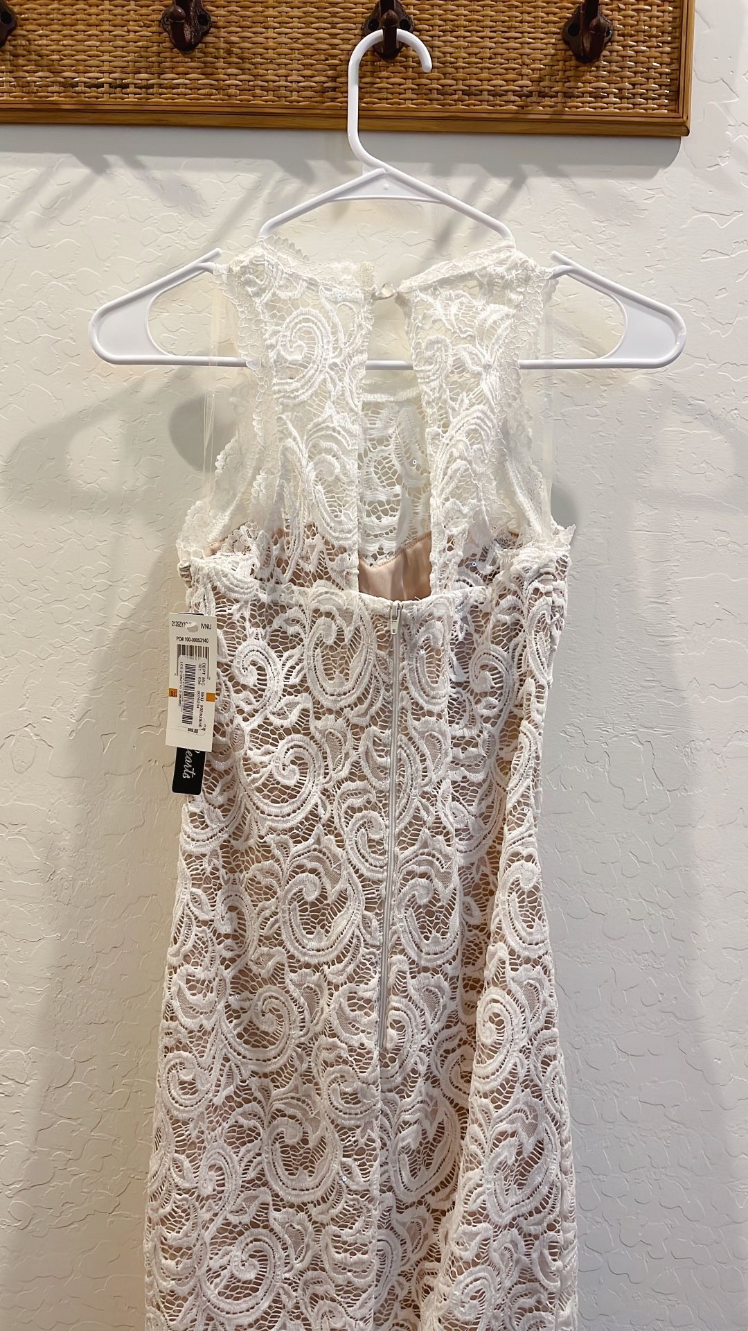 Laced White Party Dress