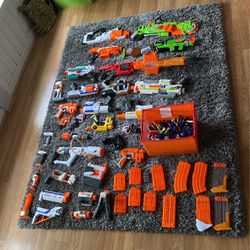 Nerf Gun Collection + Darts, Magazines, And Attachments  Thumbnail